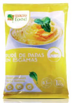 Puré de papas en escamas